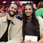 Colin Kaepernick Instagram - MOM AND DAD OUT AND ABOUT! I can NOT believe it. We enjoyed our Sunday few weeks ago and my anxiety raced through the roof being away from baby Kap. Sheesssh! Sending love to all the parents out there who go through it being away from their baby ❤️ Great time watching an amazing tennis match - The Netflix Slam between Rafael Nadal and Carlos Alcaraz. Picture 1: Mom Dad Picture 2: Clearly I don’t know which way to look. Picture 3: Finally looking the right way. Picture 4: Amazing vibes @kaepernick7 x @bigfoe1998   @netflix @nike HAIR / MUA @marcisaucedonyc