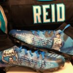 Colin Kaepernick Instagram - My brother @e_reid35 with the heat tonight!🔥🔥🔥 @yourrightscamp #KnowYourRights RP @e_reid35 My cleats for tonight. Much thanks and appreciation to the artist @bmike2c . Here’s his take on the inspiration behind his design, “It’s a tribute to the history of protest , centered around the quote “if not us , who? If not now, when? “ meaning we all benefit and stand on the shoulders of those giants who decided their moment was best used for the sake of the people . And it’s always the right time to do what’s right. No different from you using your moment to take a knee . It also has the 10 point platform of Colin’s Know Your Rights Camp .” I love it