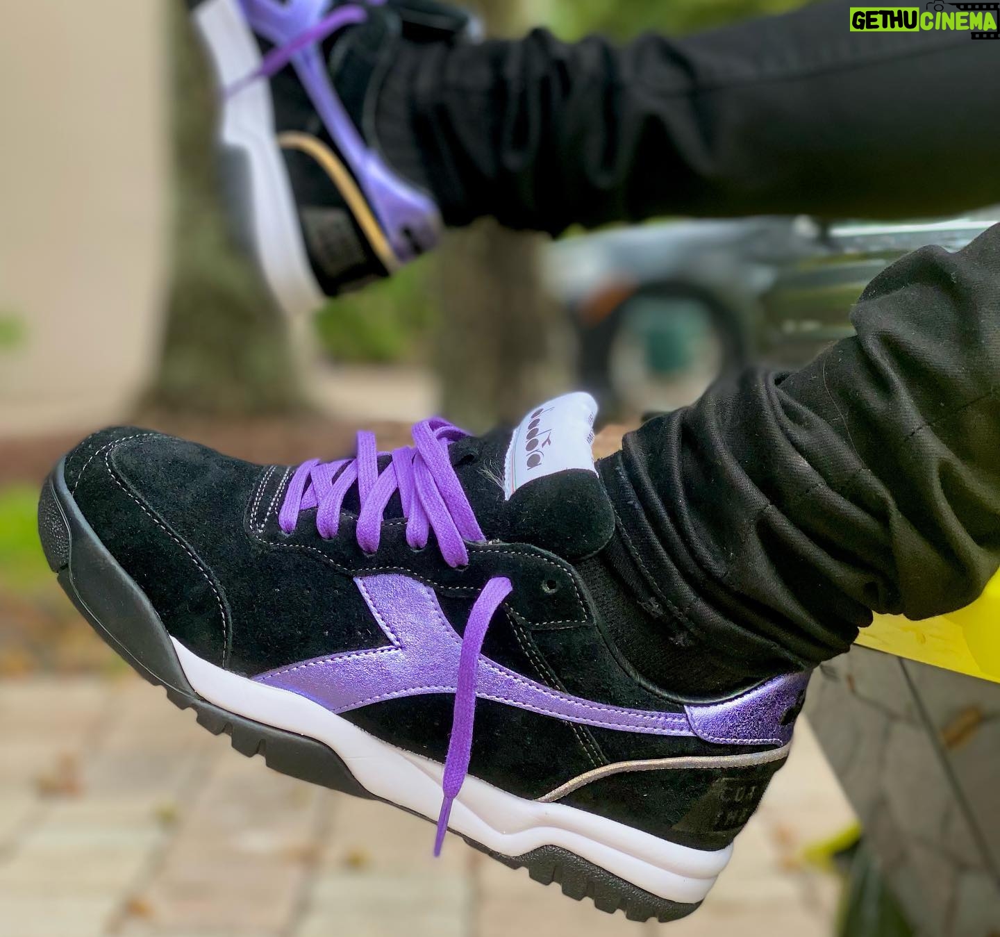 Conceited Instagram - On foot look of both of my Diadora collab sneakers! Both lotto pairs are different with different sayings on both shoes. Then the Studio 54 pair got the leather sock liner and 3M 🤯! Both only 200 pairs worldwide! And then the box they come in! @diadoraofficial @footlockernyc we might release this month😈