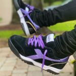 Conceited Instagram - On foot look of both of my Diadora collab sneakers! Both lotto pairs are different with different sayings on both shoes. Then the Studio 54 pair got the leather sock liner and 3M 🤯! Both only 200 pairs worldwide! And then the box they come in! @diadoraofficial @footlockernyc we might release this month😈