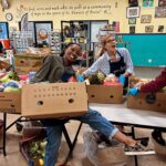 Connie Britton Instagram - It was a privilege for my family to serve a hot Thanksgiving meal and prepare Thanksgiving food boxes for our neighbors here in LA this week with @feedingamerica and @sfcla. And we got to join @shanolahampton and her family too!! If you want to help those in your community who are hungry this holiday season please go to feedingamerica.org/holiday. Happy thanksgiving!!