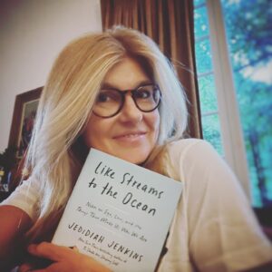 Connie Britton Instagram - My friend @jedidiahjenkins’ book #LikeStreamsToTheOcean came out this week. Jed is that friend who always makes the day more fun, who makes me feel like I’m his favorite and whose playful jibes give me life. But when he told me he was writing a book about life, love, and ego, I had to jibe back. Jed, what do you know about life yet REALLY. You’re a MILLENIAL!
Well it turns out Jed is a philosopher. And one who holds your hand and experiences your deepest self with you as you read and cry and laugh and discover. This book is without question one of the best, most meaningful books I’ve read in a long time. I love you Jed. I’m honored to be your friend and so proud of you. Ok now forget I ever said that.