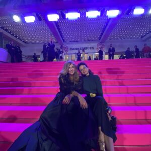 Connie Britton Instagram - Merci to @canneseries and @variety for the incredibly humbling honor of receiving the Variety Icon Award last night! Being on the “pink carpet” in Cannes - those iconic steps, that iconic place! - was pretty much a thrill of a lifetime. And since I still can’t quite fathom “icon” status, it leaves me a lot to live up to and work toward. I am so grateful. And thanks to my BFF (since my first series ever!) @carlagugino for being my Cannes ride or die! 💗