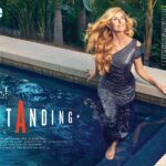 Connie Britton Instagram - There’s nothing I love more than a pool! Thank you @people for this glorious shoot with the incredible @sophyholland. I ended up swimming butterfly stroke in that dress by the end! The issue comes out tomorrow, 8/19. And you can find the link in my bio! Hair: @renatocampora Makeup: @elaineoffers Styling: @katiebof