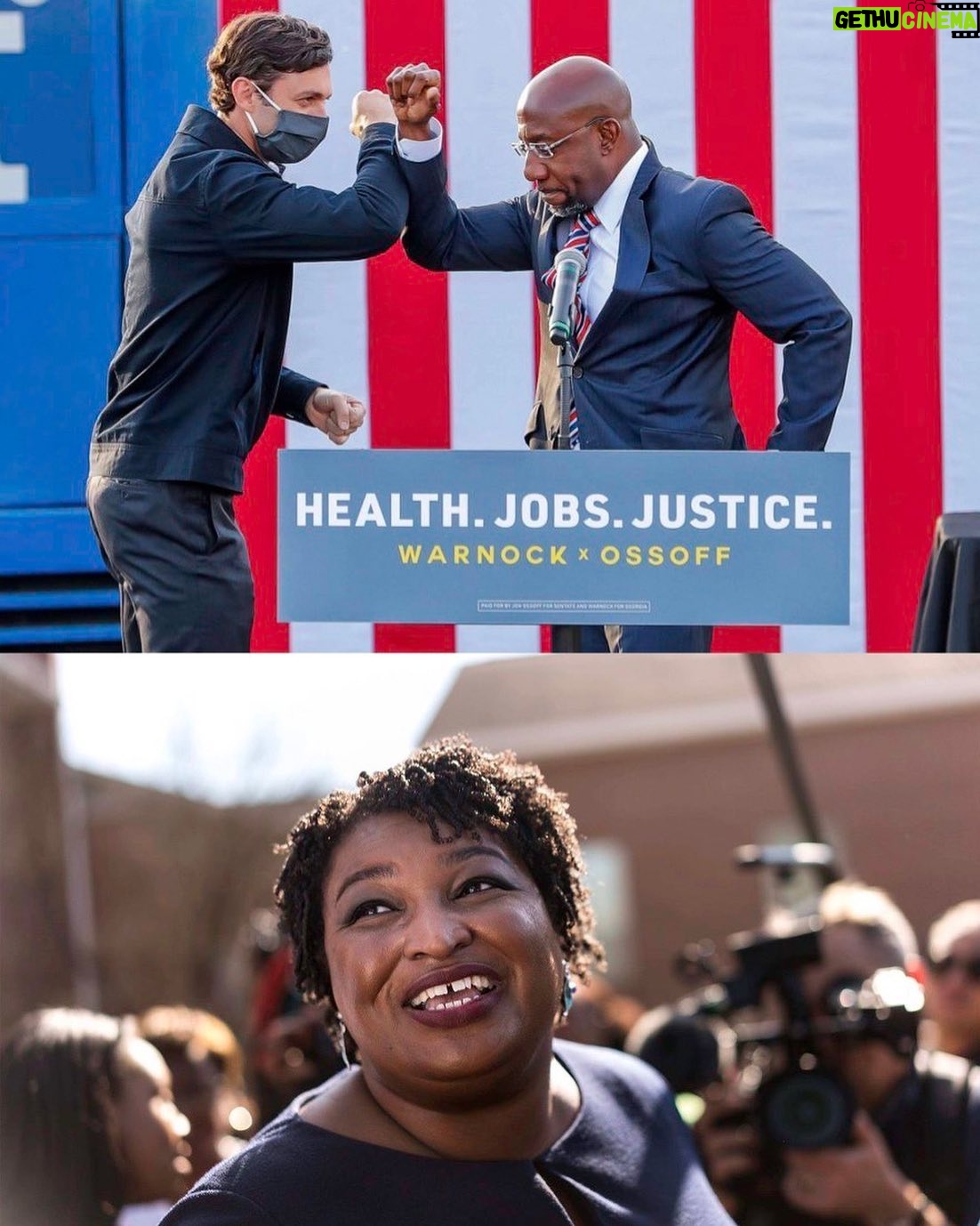 Connie Britton Instagram - I wanted to send a huge congrats to the true heroes of yesterday, @raphaelwarnock and @jonossoff. History-making, integrity-filled leaders, both. And a special shout-out to my girl crush, @staceyabrams. These are the leaders we so desperately need. And they represent democracy at its best. This is the way. This is the light. Thanks for all your hard work and for reminding us that America can work for all of us.