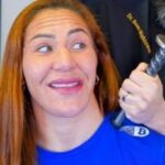 Cristiane Justino Instagram - The legendary @criscyborg gets a tune up with @dr.beauhightower #bellator #grandslam #ufc #ringdinger