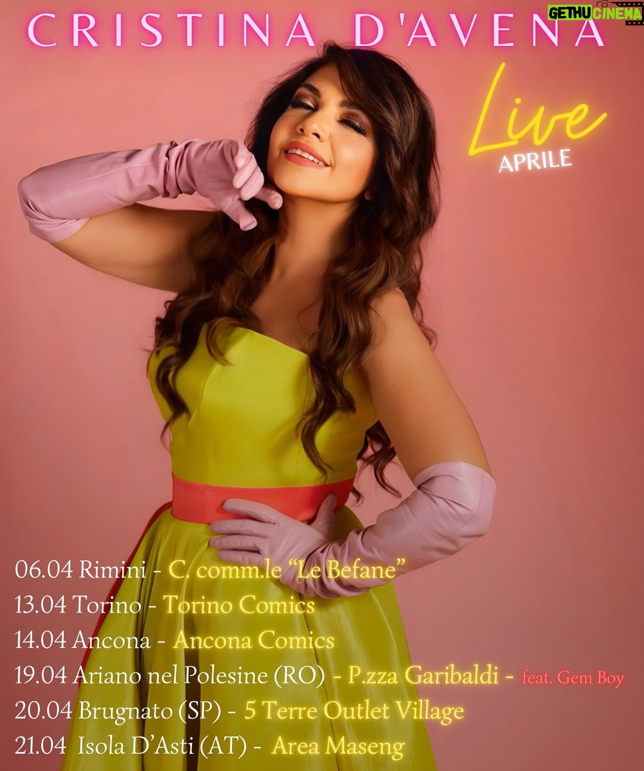 Cristina D'Avena Instagram - 🎶💖 È quasi aprile e i miei live sono pronti ad accogliervi! 😍Chi sarà il vostro compagno di avventure per cantare le sigle del cuore con noi? Taggate i vostri amici e preparatevi a fare festa insieme! 🎶