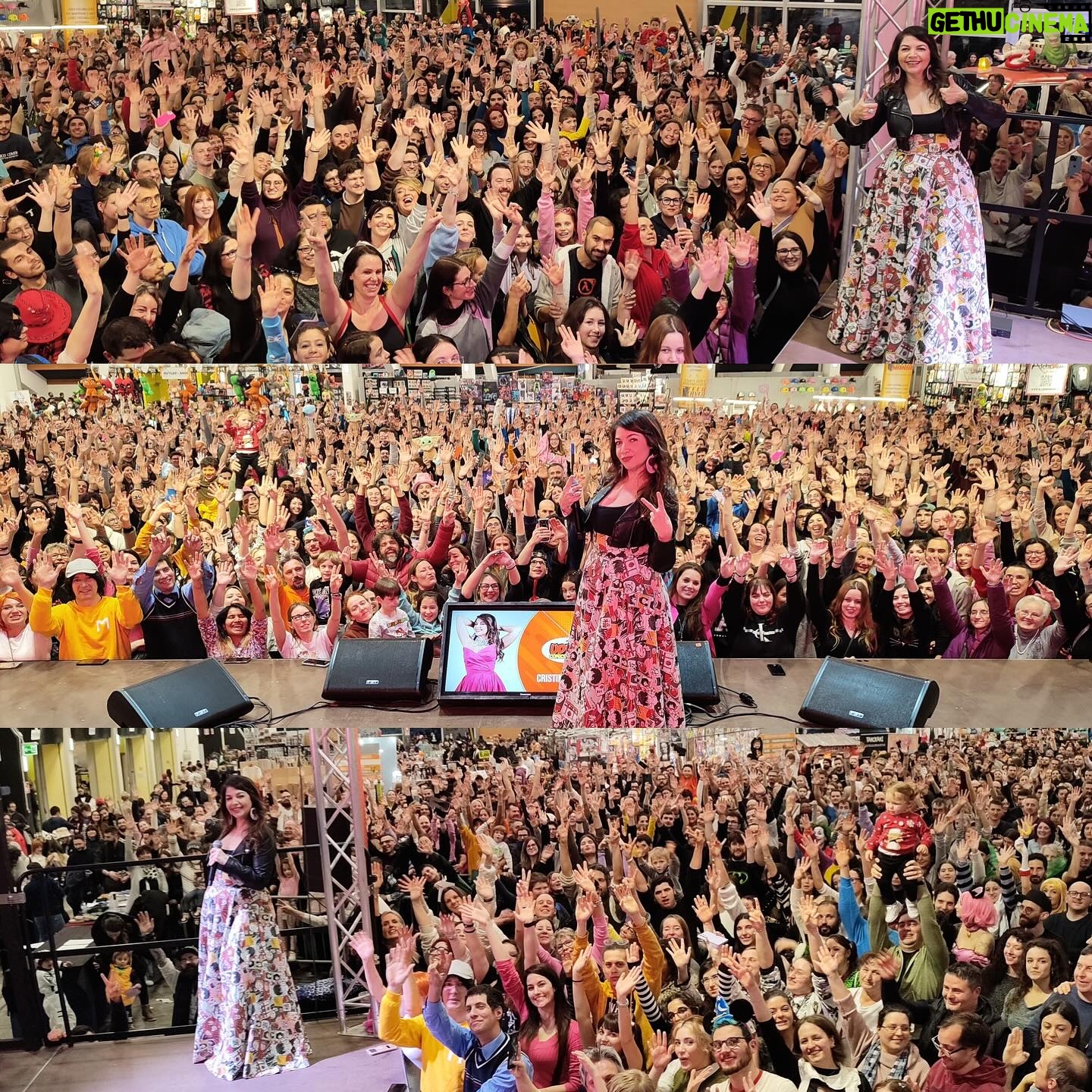 Cristina D'Avena Instagram - Grazie Udine! ✨✨ Ieri siete stati meravigliosi! 🤩 @fieredelfumetto Vi aspetto oggi al carnevale di Santarcangelo di Romagna (RN)! 🫶🫶