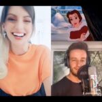 Cristinini Instagram - Practicando canto para el doblaje, sed buenos que era mi primerito día 🎤😬