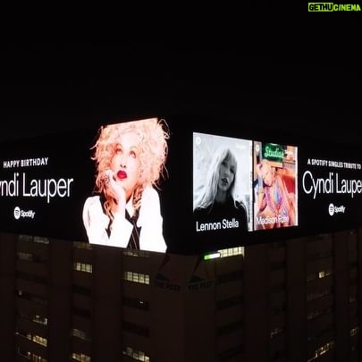 Cyndi Lauper Instagram - How cool is this?? Thank you @spotify 🥳🎁🎂