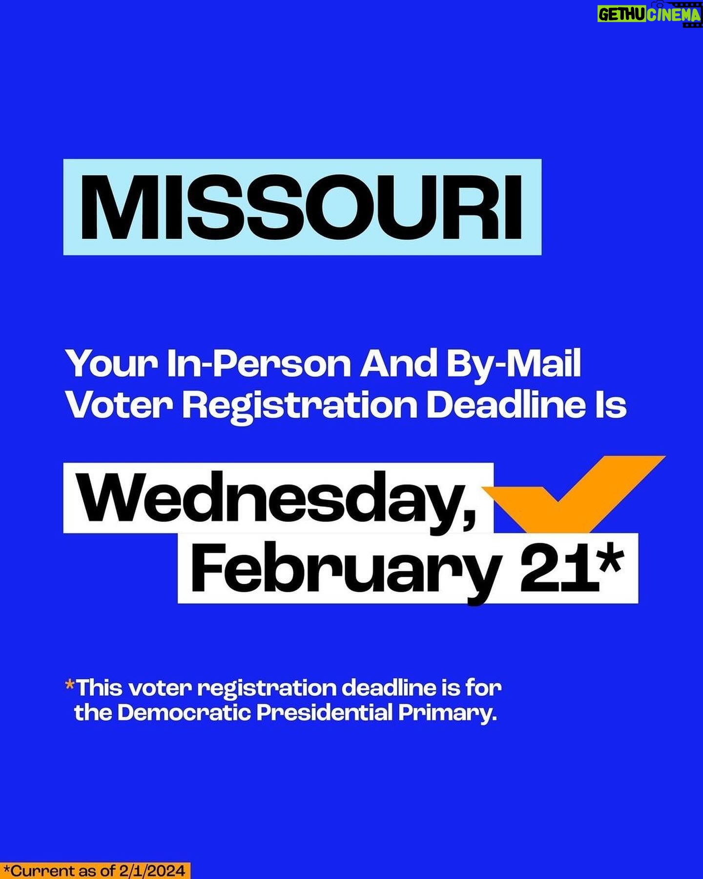 Cyndi Lauper Instagram - ๐ฃ๏ธ ITโS OFFICIALLY FEBRUARY! Letโs get it ๐ Here are ALL the voter registration deadlines coming up this month: ๐น Monday, 2/5: Arkansas, Tennessee, and Texas ๐น Friday, 2/9: North Carolina and Oklahoma ๐น Monday, 2/12: Georgia, Mississippi, and Virginia ๐น Monday, 2/19: Alabama ๐น Tuesday, 2/20: Arizona, Florida, Kansas, and Ohio ๐น Wednesday, 2/21: Missouri (D) ๐น Friday, 2/23: Utah ๐น Saturday, 2/24: Massachusetts ๐น Monday, 2/26: Colorado See your state listed? ๐ Make sure youโre registered and ready in time for this yearโs elections at the ๐ in @whenweallvote bio