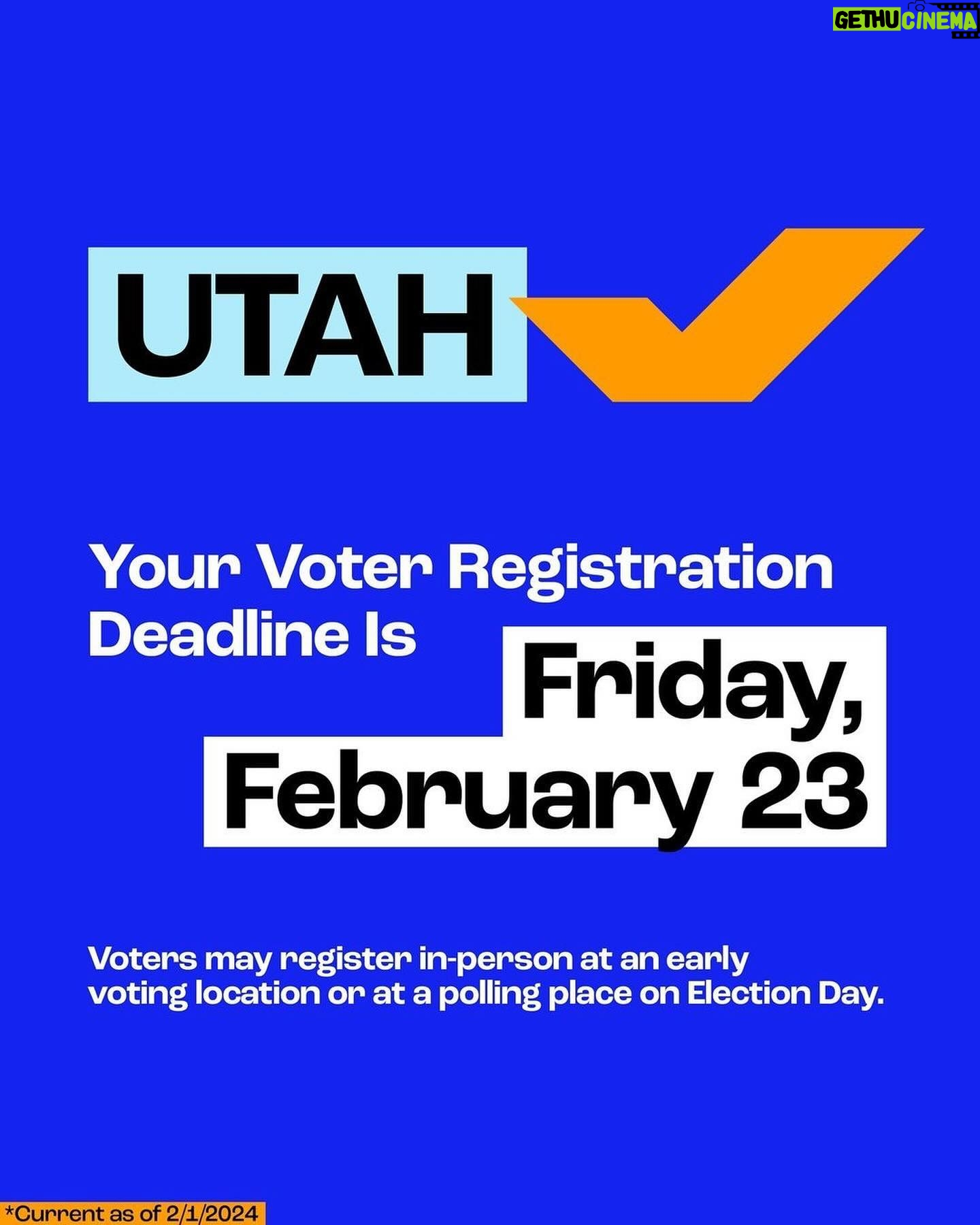 Cyndi Lauper Instagram - ๐ฃ๏ธ ITโS OFFICIALLY FEBRUARY! Letโs get it ๐ Here are ALL the voter registration deadlines coming up this month: ๐น Monday, 2/5: Arkansas, Tennessee, and Texas ๐น Friday, 2/9: North Carolina and Oklahoma ๐น Monday, 2/12: Georgia, Mississippi, and Virginia ๐น Monday, 2/19: Alabama ๐น Tuesday, 2/20: Arizona, Florida, Kansas, and Ohio ๐น Wednesday, 2/21: Missouri (D) ๐น Friday, 2/23: Utah ๐น Saturday, 2/24: Massachusetts ๐น Monday, 2/26: Colorado See your state listed? ๐ Make sure youโre registered and ready in time for this yearโs elections at the ๐ in @whenweallvote bio