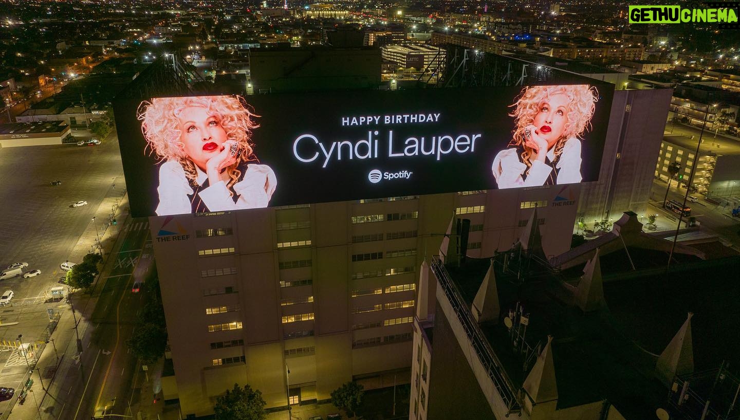 Cyndi Lauper Instagram - How cool is this?? Thank you @spotify 🥳🎁🎂