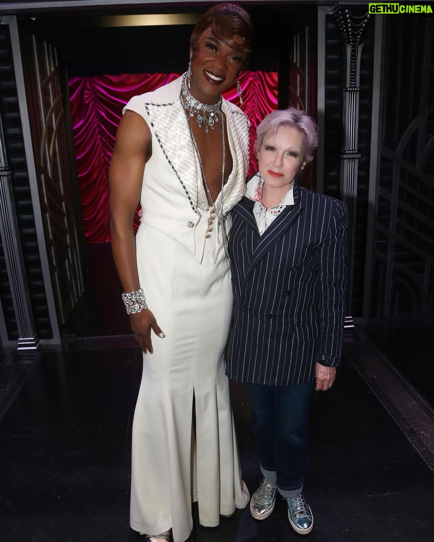 Cyndi Lauper Instagram - Love seeing so many of my Kinky Boots fam on Broadway this week! Congrats to @starkweather and the cast of @andjulietway, @annaleighashford, and @jharrisonghee. Broadway is back and everyone should go see a show! ✨🎭✨