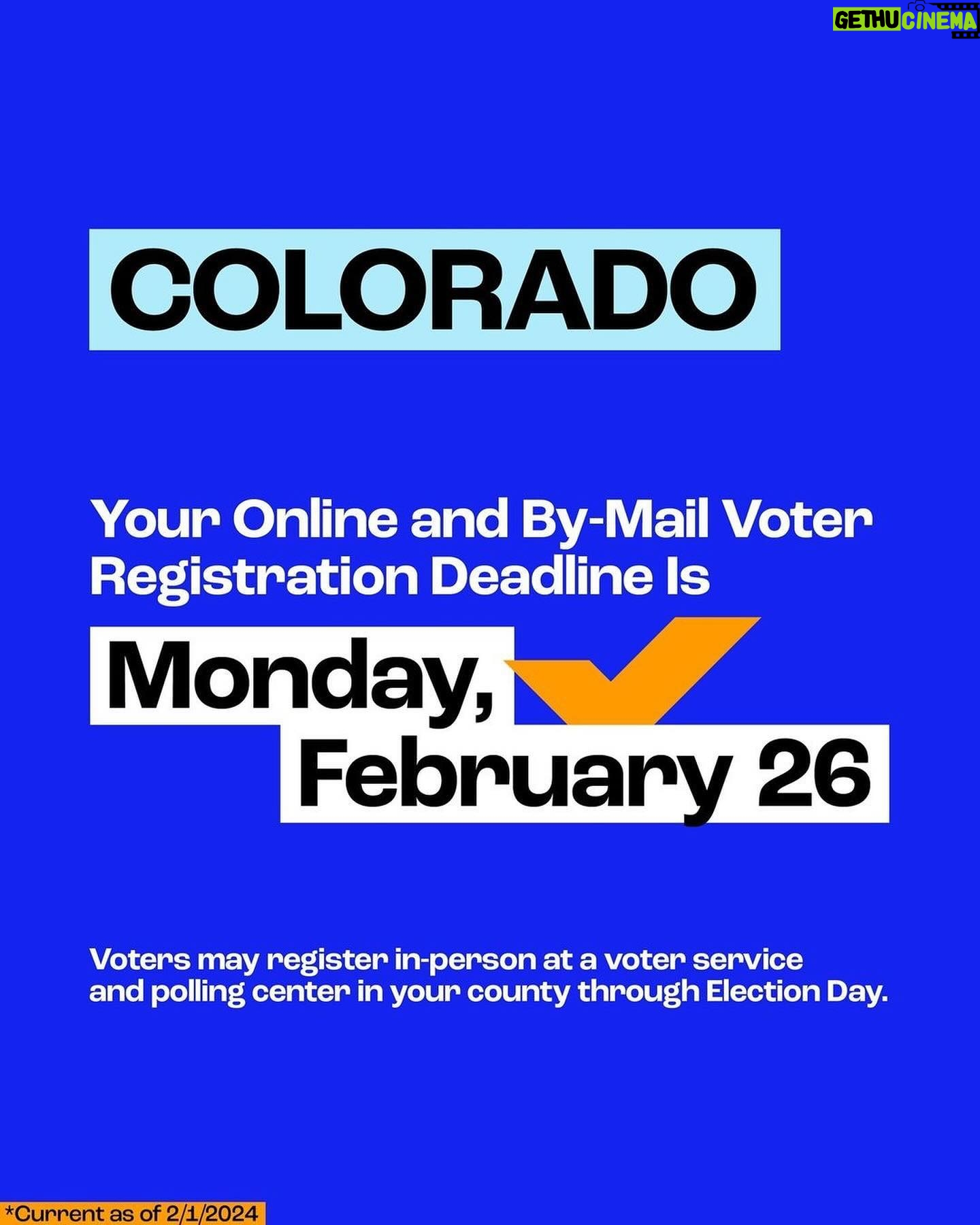Cyndi Lauper Instagram - ๐ฃ๏ธ ITโS OFFICIALLY FEBRUARY! Letโs get it ๐ Here are ALL the voter registration deadlines coming up this month: ๐น Monday, 2/5: Arkansas, Tennessee, and Texas ๐น Friday, 2/9: North Carolina and Oklahoma ๐น Monday, 2/12: Georgia, Mississippi, and Virginia ๐น Monday, 2/19: Alabama ๐น Tuesday, 2/20: Arizona, Florida, Kansas, and Ohio ๐น Wednesday, 2/21: Missouri (D) ๐น Friday, 2/23: Utah ๐น Saturday, 2/24: Massachusetts ๐น Monday, 2/26: Colorado See your state listed? ๐ Make sure youโre registered and ready in time for this yearโs elections at the ๐ in @whenweallvote bio