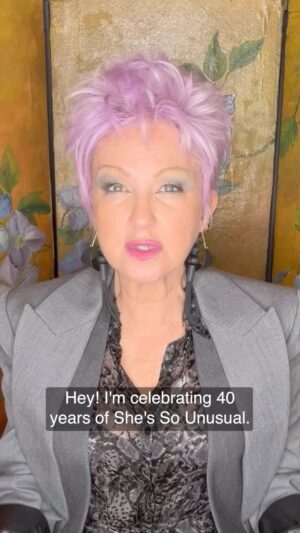 Cyndi Lauper Instagram - Hey everyone! It’s the 40th anniversary of “She’s So Unusual!” Can you believe it? First off, I want to say thank you for all the love you’ve given me and this album over the years. What a way to have kicked off my solo career!

We’ve got a bunch of different ways to celebrate:

🎶 You can grab your copy of the album and listen, maybe post a pic so I can share (be sure to tag me).

🔵 You can order the limited edition #RecordStoreDay Essentials blue vinyl. I’ll link everything in my bio.

🎧 You can listen to the album in Spatial Audio now on all DSPs.

👂🏼 Also new to DSPs as of today for the first time: the original The Best Remixes EP which were originally released as a CD exclusively in Japan back in 1989.

And finally, a bit of news: There are 4 new certifications ready with the RIAA for the album:

💿 “Girls Just Want to Have Fun” is now 6X platinum

💿”Time After Time” is now 5X platinum

💿 “All Through The Night” is now Gold

💿 “She’s So Unusual is now 7X platinum

All thanks to you! I’m so grateful. I have to best fans in the world! 😘 And thank you to everyone who worked on this album with me 🙏