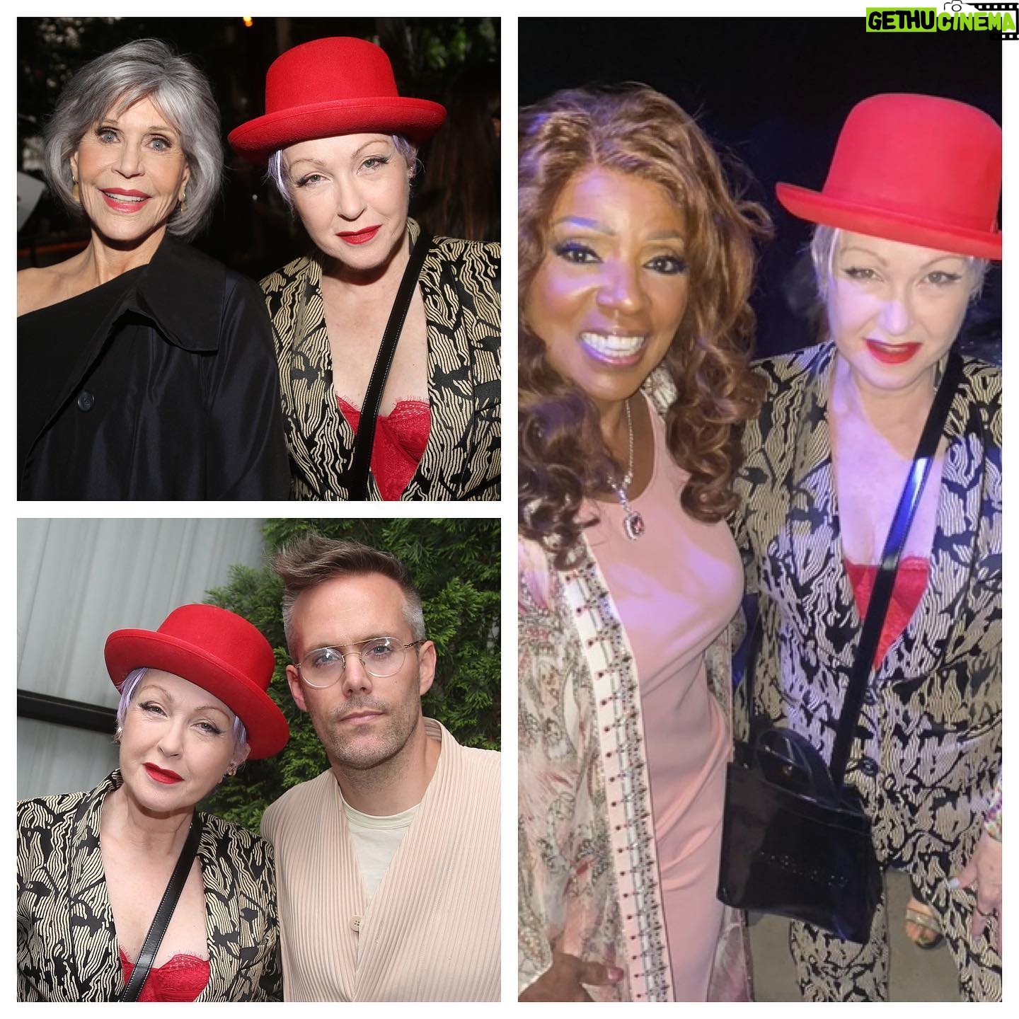 Cyndi Lauper Instagram - What a great night! First, @wildthemusical with @janefonda and @tranterjustin and then #iwillsurvive with @gloriagaynor! ✨🤩✨ Good friends, extraordinary talent, and great work. Jane and Justin photos by @bruglikas @broadwaybruce_