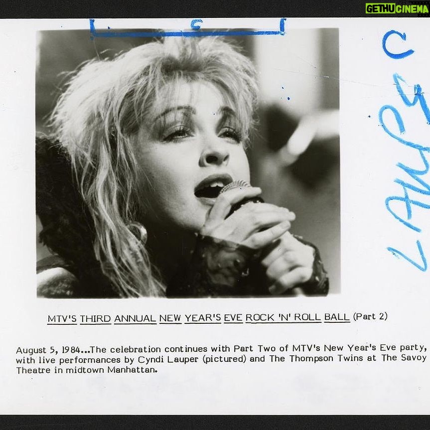 Cyndi Lauper Instagram - 5 days left to vote! đ @rockhall In her first full concert performance on TV, #RockHall2023 Nominee @cyndilauper captivated viewers of MTVâs Third Annual New Yearâs Eve Rock and Roll Ball. Alongside acts like Billy Idol and the Stray Cats, she struck a chord as this powerful symbol of female ingenuity and candor. #FromTheArchives #WomenWhoRock #WomensHistoryMonth Image courtesy RRHOF Library & Archives