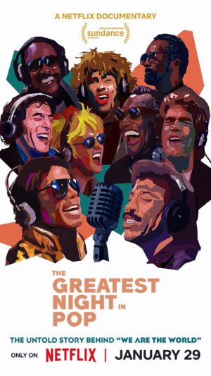 Cyndi Lauper Instagram - How did 46 of the biggest pop stars come together to record a groundbreaking song that would touch the world? THE GREATEST NIGHT IN POP unveils the journey from chaos to magic. Now playing only on Netflix. #greatestnightinpop