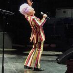Cyndi Lauper Instagram - A few of my favorite @aliceandolivia tour looks from down under! Hair: @connieconchita11 MakeUp: @nafra25 Styling:@xnikkixnyc