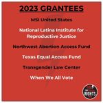 Cyndi Lauper Instagram - Today is the 51st anniversary of Roe v Wade and we couldn’t think of a more fitting time to announce the inaugural round of grants from the Girls Just Want to Have Fundamental Rights Fund at the Tides Foundation (@tidescommunity). In 2023, $155,000 was given to an incredible array of organizations who are: · Ensuring access to safe, legal abortions and reproductive healthcare. · Advocating for reproductive justice · Getting out the vote. To learn about the grantees and their transformative work visit the link in the bio.