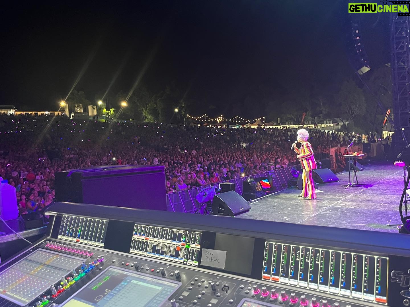 Cyndi Lauper Instagram - Hey everyone! It’s been such a whirlwind in #Australia that I haven’t had much time to post so here’s the first of what will be a few #photodump posts from my #travels You may recognize a few familiar faces and some are my super hardworking #behindthescenes crew. I’m so grateful to my team. Thank you! And Thank You to everyone who has come out to enjoy some awesome #livemusic! 👩🏼🎤🎶 I love that first shot from #Queensland. The name just resonates with me for some reason! 😉 Comment below if you see yourself ✌️
