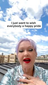 Cyndi Lauper Instagram - Hey everyone! Wanted to wish you all a Happy #Pride. Stay safe, love each other, and #VOTE! Auntie Cyndi loves ya! 🏳️‍🌈✊🏳️‍⚧️
