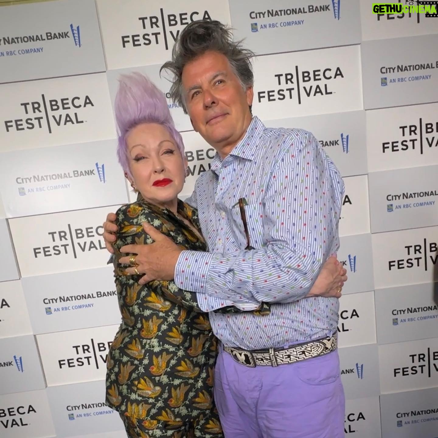 Cyndi Lauper Instagram - Thank you again to everyone who came out to support #LetTheCanarySing at @tribeca. It was a night to remember for sure. Thank you @clivejdavis @gloriagaynor @jewdygold @wyclefjean for helping to make it a star-studded affair. Commissioner del Castillo from the #NYCMayor’s office! Lisa, Gregory, my whole band and crew, and everyone who works so hard behind the scenes. #AlisonEllwood, @sonymusic, @concordofficial, and @fine_point_films. Lennie!! And an extra special thank you to my wonderful family - my husband David, our son Dex, my sister Elen, and brother Butch - for all your love and support. 💕 Photo 2: @bruglikas @broadwaybruce_ @gettyentertainment Photos 3, 5, 7: @photagonist Photo 9: @johnnacionimaging @shutterstock