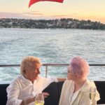 Cyndi Lauper Instagram - What a nice time and a great hang! Thank you @sirrodstewart #RodFamily #RodBand 🥂