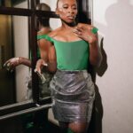 Cynthia Erivo Instagram - Cinemacon 💚🧹✨