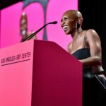Cynthia Erivo Instagram - This beautiful moment with the @lalgbtcenter is one I’ll never forget. I am so overwhelmed by the reaction to my speech and I am so glad to have had the opportunity to share more of me with you. Just in case it was not clear, you have a right to exist and you deserve to be loved, first by yourself before anyone else!! And should you ever forget that and you need reminding, come back here to this post. I’ve got you. All my love Cynthia #centergala Photos: Getty images & @hunterabrams