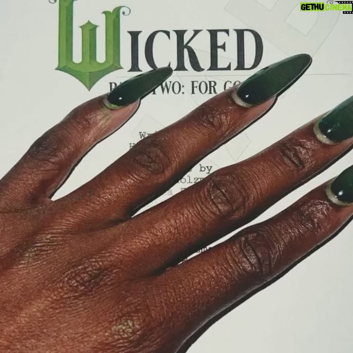 Cynthia Erivo Instagram - THIS IS A LONG ONE SO STICK WITH ME 💚 I realize I’ve said very little about my experience on Wicked and thats mainly because I’ve been keeping my head down and mining this beautifully complex being that is Elphaba, and it’s really hard to put into words. It is day 111 and yesterday we finished filming “I’m Not That Girl” when we had come to the end of that moment, my heart broke open and tears fell. (Please know this happens OFTEN) I thought of us, the ones who often feel like they’re on the outside. The ones who don’t know that their differences, oddities, quirks are what make them beautiful and special. The ones who, for some reason, believe they can’t be loved and I felt proud to sing a song that might speak to those feelings. I am endlessly grateful to play a role that turns the notion of what beauty is on its head, I am endlessly grateful to be working with some of the most beautiful souls on the planet and I’m already grieving for the day our little bubble must come to an end. I desperately hope that when you finally see this film, you’ll see you, you’ll see me, you’ll see Jon and Ari and our hearts laid bare, you’ll see pain and joy and maybe just maybe you’ll see a little spark of light that says, you are who you are for a reason and you are deserving of happiness and even though sometimes it might be hard to find, it is there for the taking. I hope all the bumps and scrapes and scars that you’ve picked up along the way, get a little healing when you finally relax in a theater with a snack a drink and hopefully, friends you bring or friends you find when you’re there. Love your Elphie Cynthia E 💚🧙🏿‍♀️💚