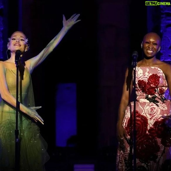 Cynthia Erivo Instagram - OK folks if you know me, you know there’s a story coming stick with me for a second. So a few months ago I was minding my business on the way to something or other, when I get a call from @arianagrande which for us is nothing out of the ordinary since we speak almost every day, that’s what sisters do…. Anyway, I answer the phone and she sounds excited, she tells me she’s been asked to perform at the Met gala. That news would have been enough, and I was poised to pour out libations of “congratulations!!” But before I could, she goes on to say that she wants me to sing a final song with her. I would come to find out that she actually asked if they thought I would say yes to doing so, which prompted her call, as if I would refuse. 🥹 so she asks me if I’d sing with her… my answer is yes!! Here’s the thing. In the lead up, part of me doesn’t believe it’ll happen, because quite frankly she has a big enough job to do without our duet, and I have weird anxieties about being let down. But Ari showed up bold and bright, and made some space for me on a stage that was hers for the night. I don’t think I’ll ever forget it. I’m so grateful. And to everyone that made that a special moment for me too?! I hope your lives are filled with endless abundance. Hey Ari? You know this already but I love you and thank you. You’ll never really know what it meant to me, because I don’t have the words. 💚♾️🩷 Photos: Getty images