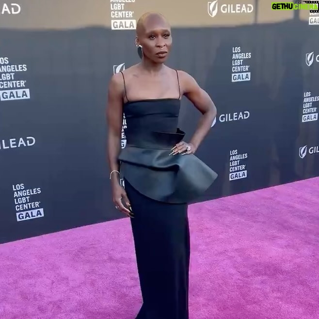 Cynthia Erivo Instagram - This beautiful moment with the @lalgbtcenter is one I’ll never forget. I am so overwhelmed by the reaction to my speech and I am so glad to have had the opportunity to share more of me with you. Just in case it was not clear, you have a right to exist and you deserve to be loved, first by yourself before anyone else!! And should you ever forget that and you need reminding, come back here to this post. I’ve got you. All my love Cynthia #centergala Photos: Getty images & @hunterabrams
