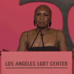Cynthia Erivo Instagram - This beautiful moment with the @lalgbtcenter is one I’ll never forget. I am so overwhelmed by the reaction to my speech and I am so glad to have had the opportunity to share more of me with you. Just in case it was not clear, you have a right to exist and you deserve to be loved, first by yourself before anyone else!! And should you ever forget that and you need reminding, come back here to this post. I’ve got you. All my love Cynthia #centergala Photos: Getty images & @hunterabrams