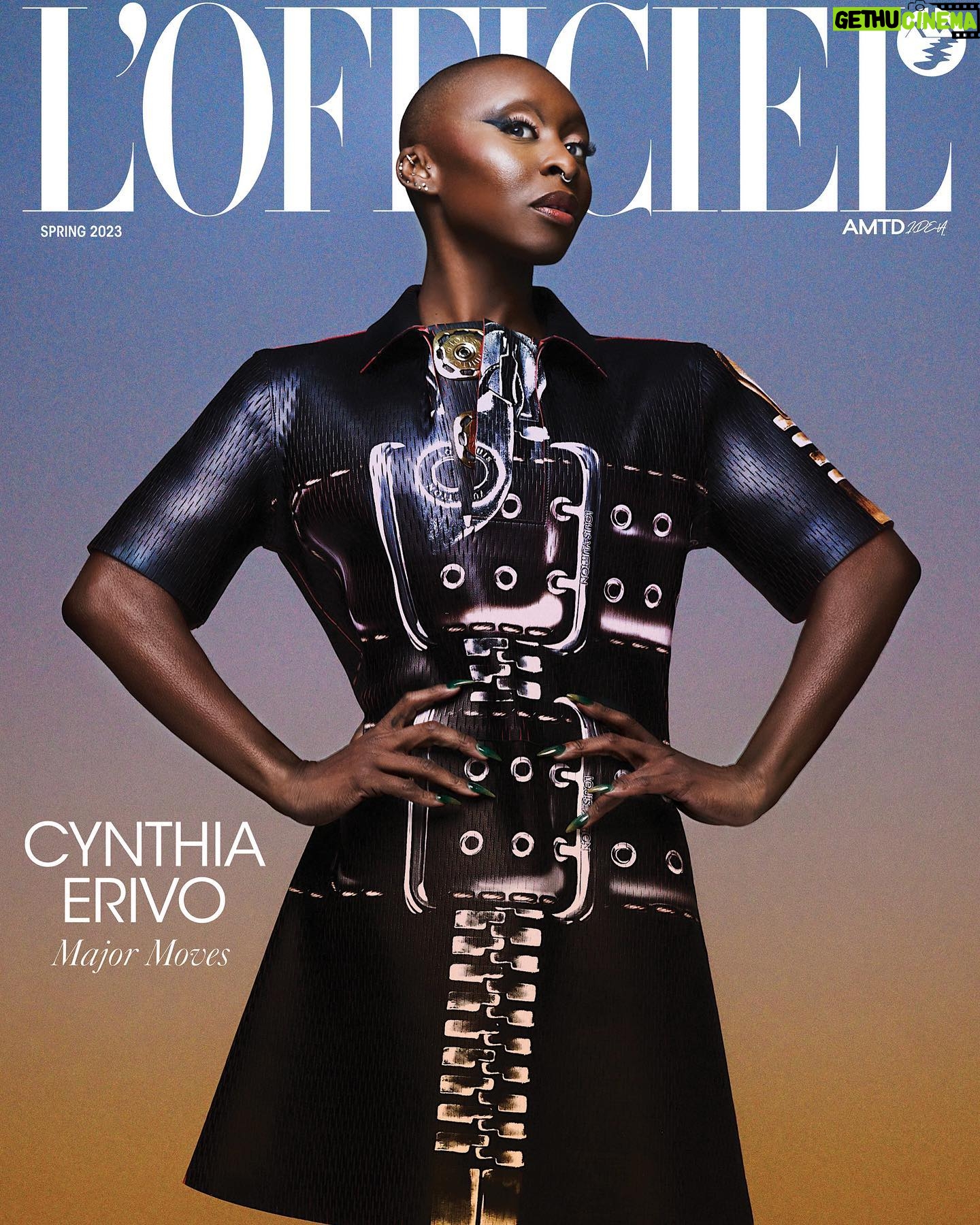 Cynthia Erivo Instagram - Happy Valentine’s Day THANK YOU TO EVERYONE WHO MADE THIS HAPPEN. Let me be your cover girl!!! @lofficielusa @lofficielparis @lofficielitalia Photography @AxleJozeph Styled by @JasonBolden in @LouisVuitton Writer @ZachStaff Casting @LaurenTabach Hair @Eph_The_Barber Makeup @Giselle_Makeup Photo Assistant @EricSakai Stylist Assistant @EleMaltese