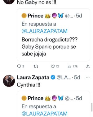 Cynthia Klitbo Instagram - Para que no invente la Sra. Que yo la agredí de la nada. Obvio ya lo bajó y ahora dice que la agresiva soy yo.
Como siempre tira la piedra y esconde la mano.
@miracanelatv @vickyflores_canche @prensa .
Hay que ser muy cobarde para negar y borrar la evidencia @anamaalvarado @maxwoodside @luismaganamex @ventaneandouno  ojo jamás la he agredido pesar de  6años de difamación.
Usted Sra Zapata va de pleito en pleito.
El día que se de cuenta de que tiene el suficiente talento para brillar sola , será grande como lo merece.
laurazapata