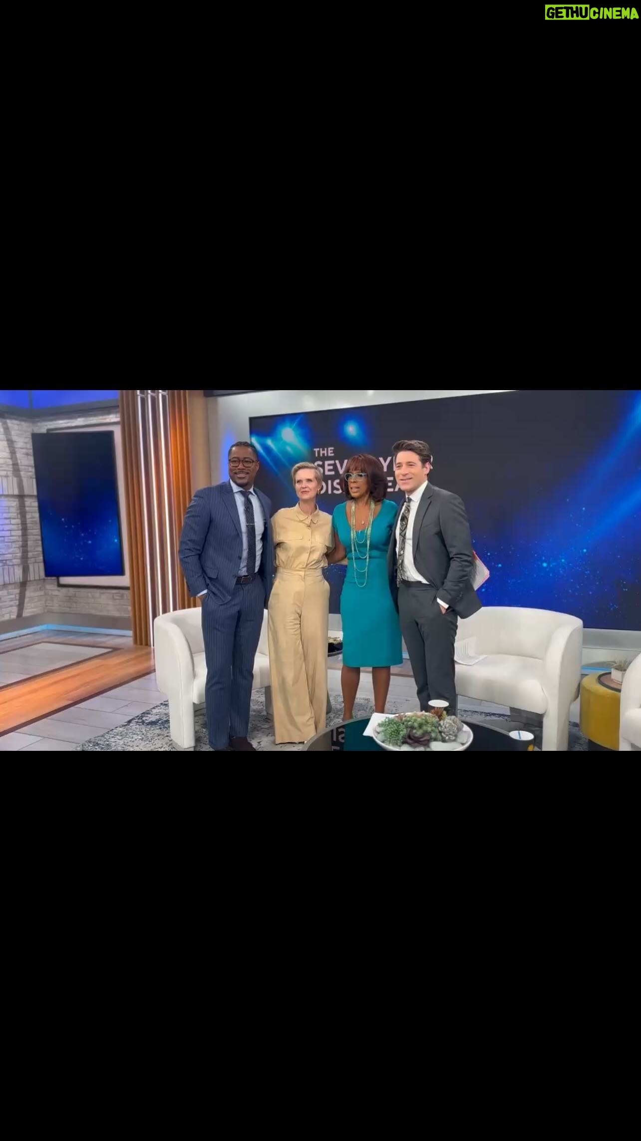 Cynthia Nixon Instagram - So thrilled to be on CBS Mornings this morning discussing The Seven Year Disappear which opened last night at The New Group. . Thank you @cbsmornings @gayleking @tonydokoupil @nateburleson for your warm welcome. . @thenewgroupnyc @knucklesandwich @jordanseavey @rscapellan @alicialombardini @matthewmonzon @itsmatin