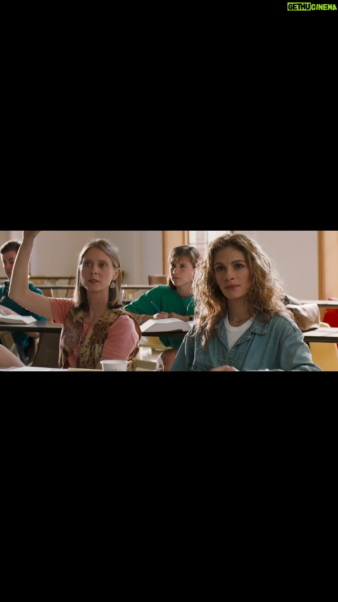 Cynthia Nixon Instagram - THE PELICAN BRIEF premiered 30 years ago today…! Such a thrill for me to play a law student with @JuliaRoberts and in the classroom of the great Sam Shepherd. We never got to see Miranda in law school, but how cool that Julia Roberts was one of her classmates?! It’s a great film with a great cast (Denzel Washington, @TonyGoldwyn, @StanleyTucci!) and worth a watch (or re-watch) if you ask me!