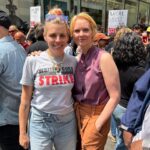Cynthia Nixon Instagram – Today at @WGAEast’s #RallyAtTheRock to support my writer colleagues who are fighting for a fair and honest contract. As the sign behind the podium said, it’s time to do the WRITE thing! 📝

Swipe to the end for my tribute to some of the greatest (and most apropos) lines of all time! #WGAStrong