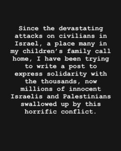 Cynthia Nixon Instagram - We need a ceasefire now