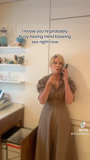 Cynthia Nixon Instagram - Your good friend Cynthia Nixon is now on TikTok 🍰🍫❤️

Find me @CynthiaNixon - link in bio! 

#FirstTikTok #AndJustLikeThat #AJLT #SATC #SexAndTheCity #SATC25 #MirandaHobbes
@hbo @justlikethatmax @streamonmax