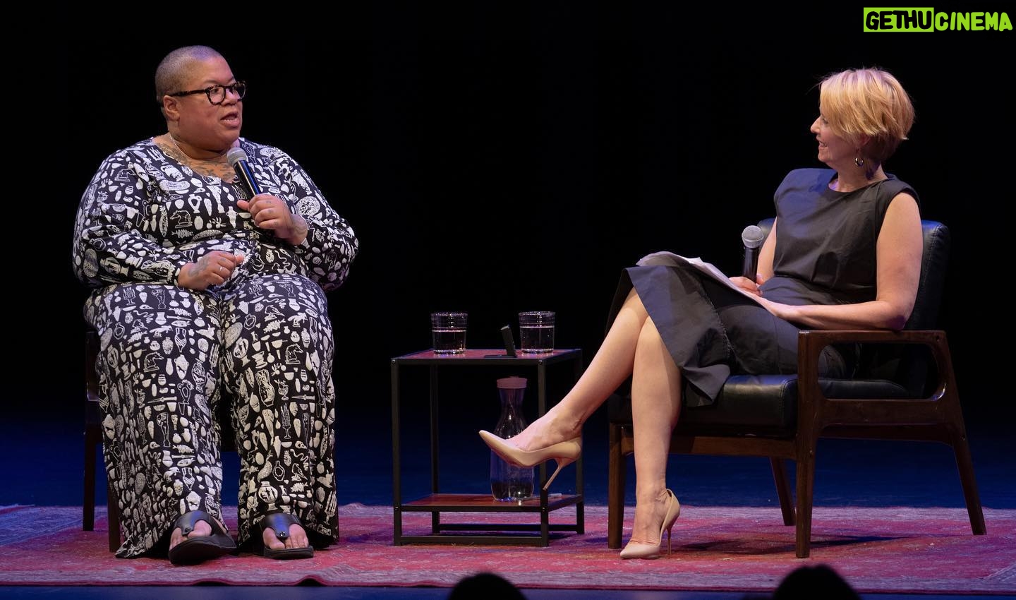 Cynthia Nixon Instagram - Had a total blast last night interviewing Samantha Irby (@bitchesgottaeat) in celebration of the release of her latest, brilliant laugh-out-loud book of essays, Quietly Hostile. Run and get it!! 📚 Many many thanks to all in the very full house at @SymphonySpace last night — you made it so much fun! 🥰🎉