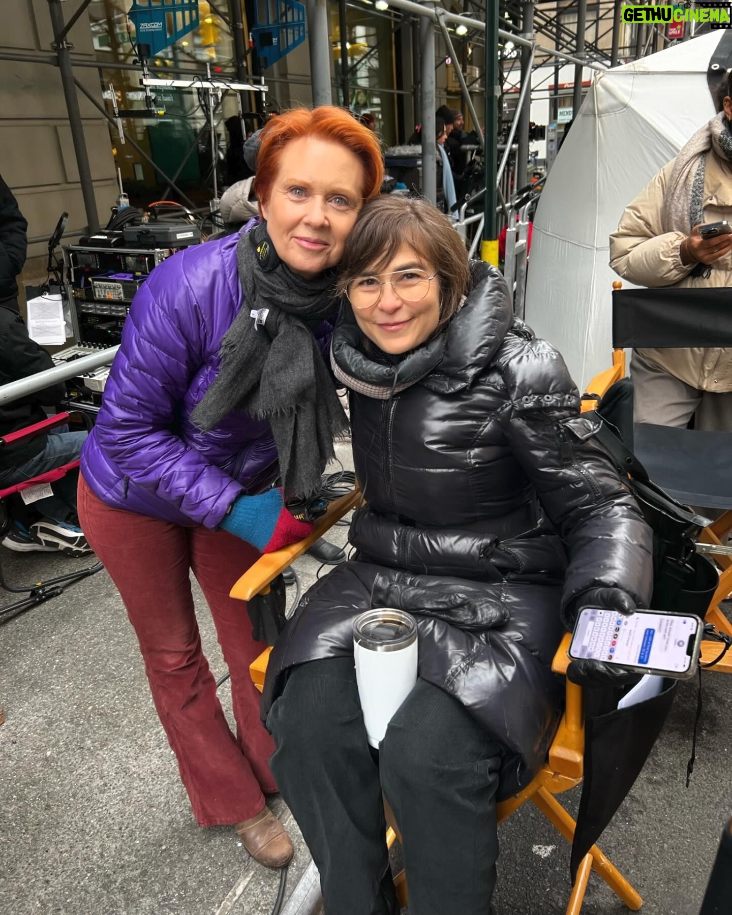 Cynthia Nixon Instagram - There are too many good #AndJustLikeThat photos to fit into one post!! Here are some more moments from the @justlikethatmax set this year. What fun we had… and cannot wait to get working on season three! ✨