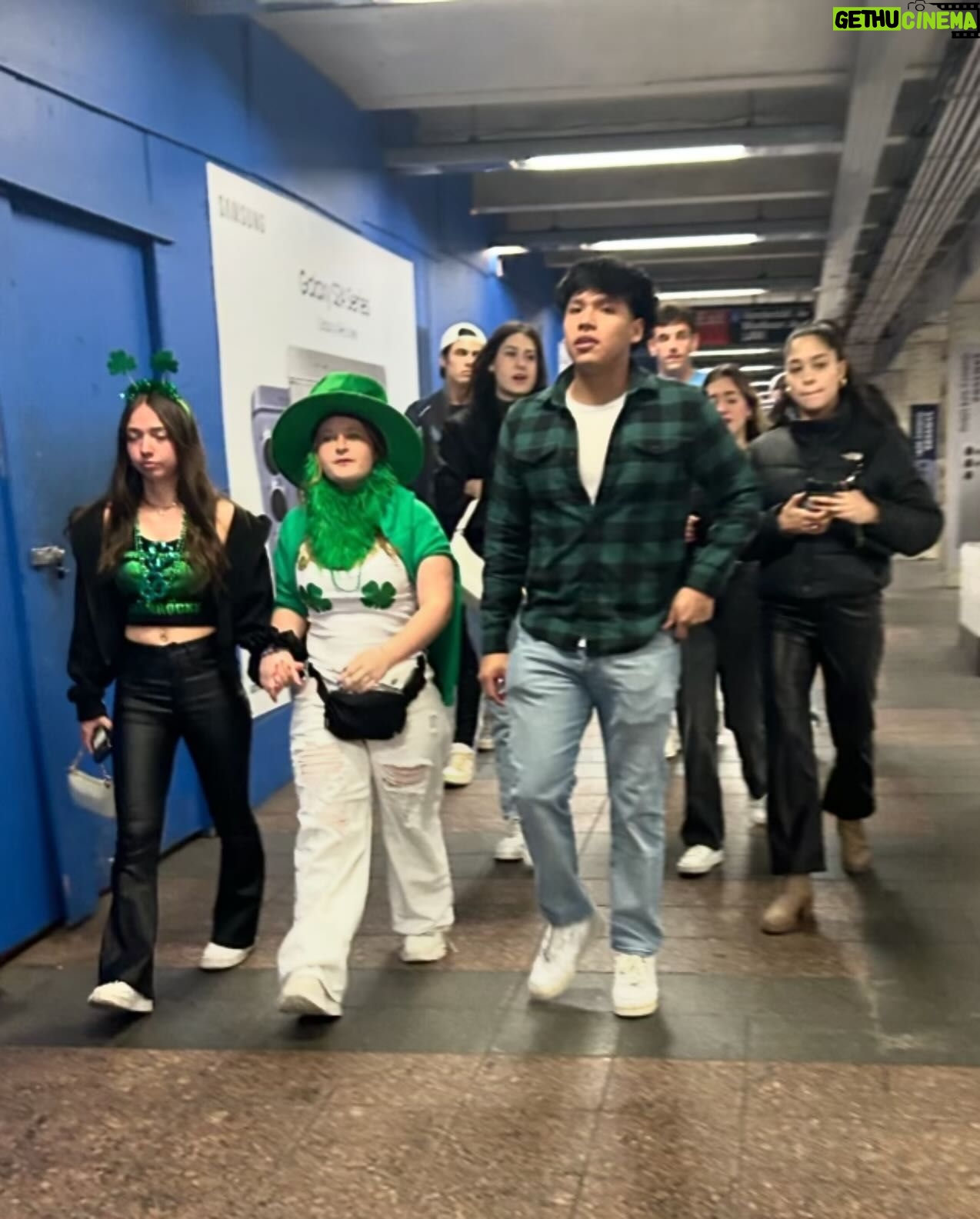 Cynthia Nixon Instagram - Happy St Patrick’s Day from NY underground ☘️☘️☘️