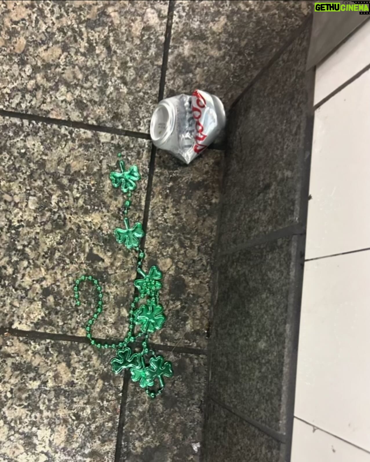 Cynthia Nixon Instagram - Happy St Patrick’s Day from NY underground ☘️☘️☘️