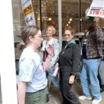 Cynthia Nixon Instagram – I stand with the WGA and visited the NYC picket line today organized by @wgaeast. Without writers there would be no tv or film—they deserve a fair contract now! 

The picket line is going in front of 888 Broadway until 5:30pm ET! I’ll be sharing the WGA’s upcoming NYC pickets on my Stories too.