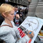 Cynthia Nixon Instagram – I stand with the WGA and visited the NYC picket line today organized by @wgaeast. Without writers there would be no tv or film—they deserve a fair contract now! 

The picket line is going in front of 888 Broadway until 5:30pm ET! I’ll be sharing the WGA’s upcoming NYC pickets on my Stories too.