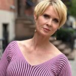 Cynthia Nixon Instagram - A little impromptu NYC sidewalk photo shoot this morning 💜