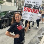 Cynthia Nixon Instagram - An honor to be in solidarity with this hard-working, brilliant, and united group of my fellow actors and writers. 💪💪 #SAGAFTRAStrong #WGAStrong